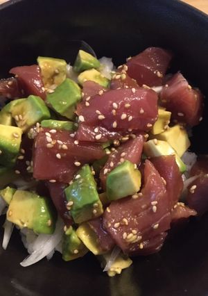 男の３０分料理：ポキ丼-レシピのメイン写真