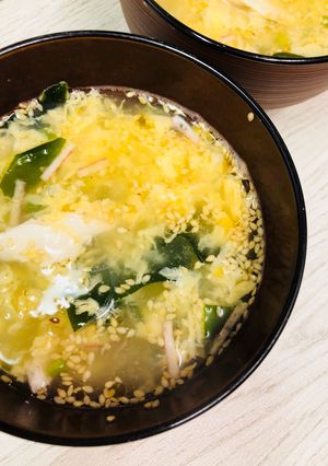 市販の卵スープにプラス☆簡単中華スープ-レシピのメイン写真