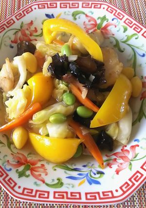 真鱈と彩り野菜の秋味の旨煮-レシピのメイン写真