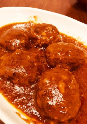 えのきでふわふわ煮込みハンバーグ-レシピのメイン写真