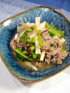 簡単!ほったらかし☆牛小松菜炒め-レシピのメイン写真