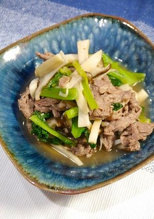 簡単！ほったらかし☆牛小松菜炒め-レシピのメイン写真