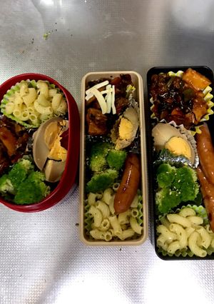 毎朝のお弁当(高1男子、夫、私)5/27-レシピのメイン写真