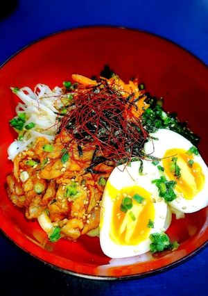 激うま！韓国風！ビビンバ！冷やしうどん！-レシピのメイン写真