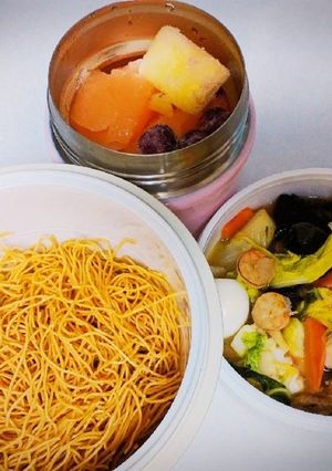パリパリ皿うどん弁当-レシピのメイン写真