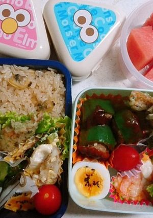 ☆高校生娘と私のお弁当☆45-レシピのメイン写真