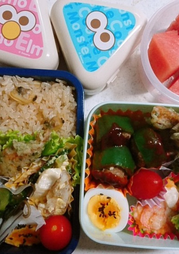 ☆高校生娘と私のお弁当☆45-レシピのメイン写真