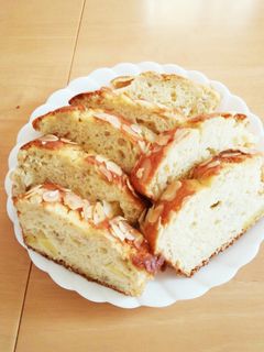バナナとヨーグルトのお手軽ケーキ♪-レシピのメイン写真