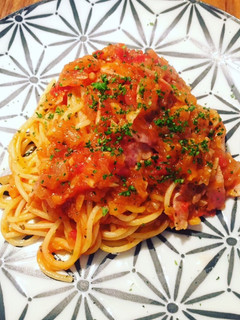 簡単◎定番トマトソースパスタ-レシピのメイン写真