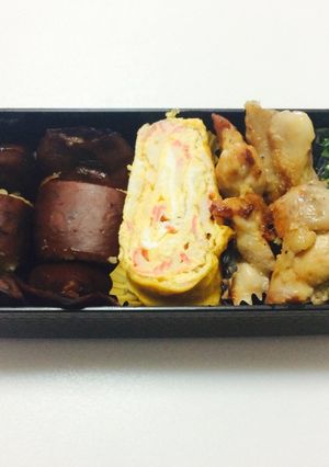 158、イカめしとカニカマ卵焼き弁当♡-レシピのメイン写真