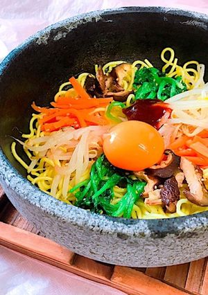 凄く美味しい！ビビンバ風 石焼きそば-レシピのメイン写真