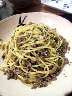 たっぷりパセリとミンチのあっさりパスタ-レシピのメイン写真
