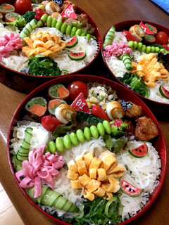 そうめん運動会行楽弁当-レシピのメイン写真