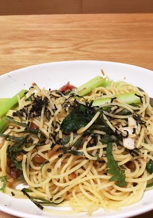 サラダチキンの梅味パスタ-レシピのメイン写真