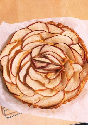 ホットケーキミックスで簡単りんごケーキ-レシピのメイン写真