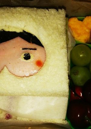 キャラ弁♪おしりたんてい♪サンドイッチ-レシピのメイン写真