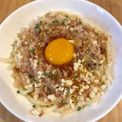 รูปของ サバ缶ぶっかけうどん