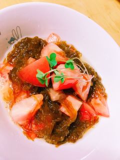 トマトともずくサラダ簡単和えるだけ-レシピのメイン写真