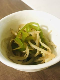 ピーマンと糸こんのもやし炒め-レシピのメイン写真