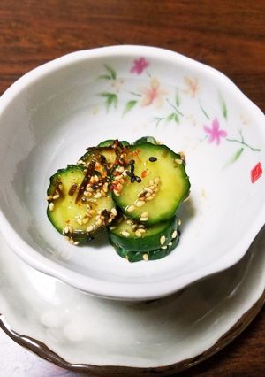 きゅうりの塩昆布和えゴマ油風味-レシピのメイン写真