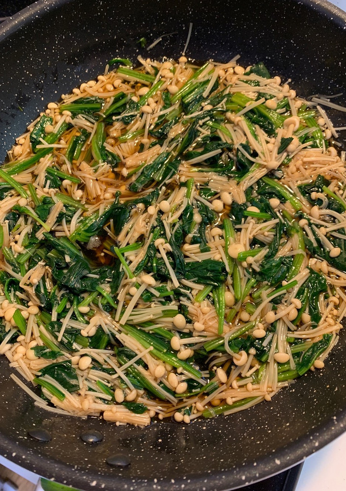 ほうれん草とエノキの煮浸し-レシピのメイン写真