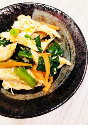 鶏ササミと二食ナムルのゴマラーがけ-レシピのメイン写真