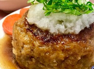 ふっくら肉厚♡和風おろしポン酢ハンバーグ-レシピのメイン写真
