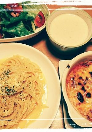 献立《メイン》ぺぺたまスパゲティ-レシピのメイン写真
