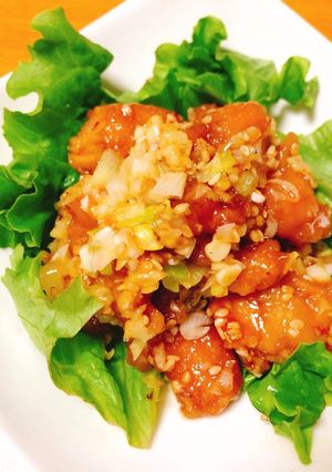 火を使わない油淋鶏【唐揚げ缶詰】-レシピのメイン写真