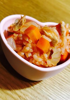 【離乳食】簡単チキンライス-レシピのメイン写真
