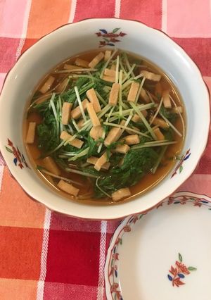 高野豆腐と水菜のさっと煮-レシピのメイン写真