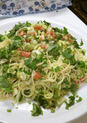 メキシカンサルサソース＋αの冷製パスタ-レシピのメイン写真