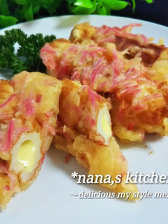 おつまみに◎チーズINちくわの紅生姜天♪-レシピのメイン写真