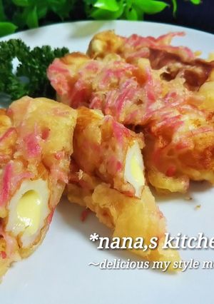 おつまみに◎チーズINちくわの紅生姜天♪-レシピのメイン写真