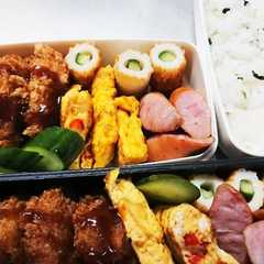 รูปของ 中学生のお弁当(コロッケ)