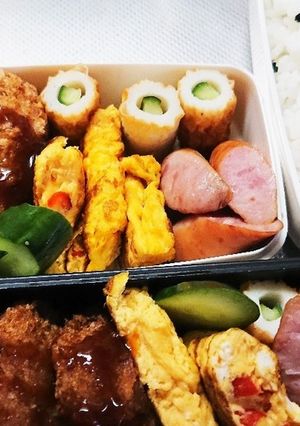 中学生のお弁当(コロッケ)-レシピのメイン写真