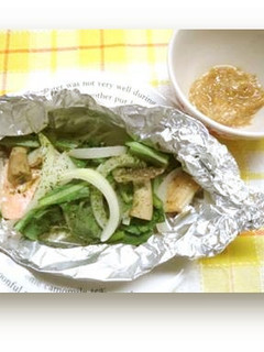 【なんたん】鮭と野菜のホイル焼き-レシピのメイン写真