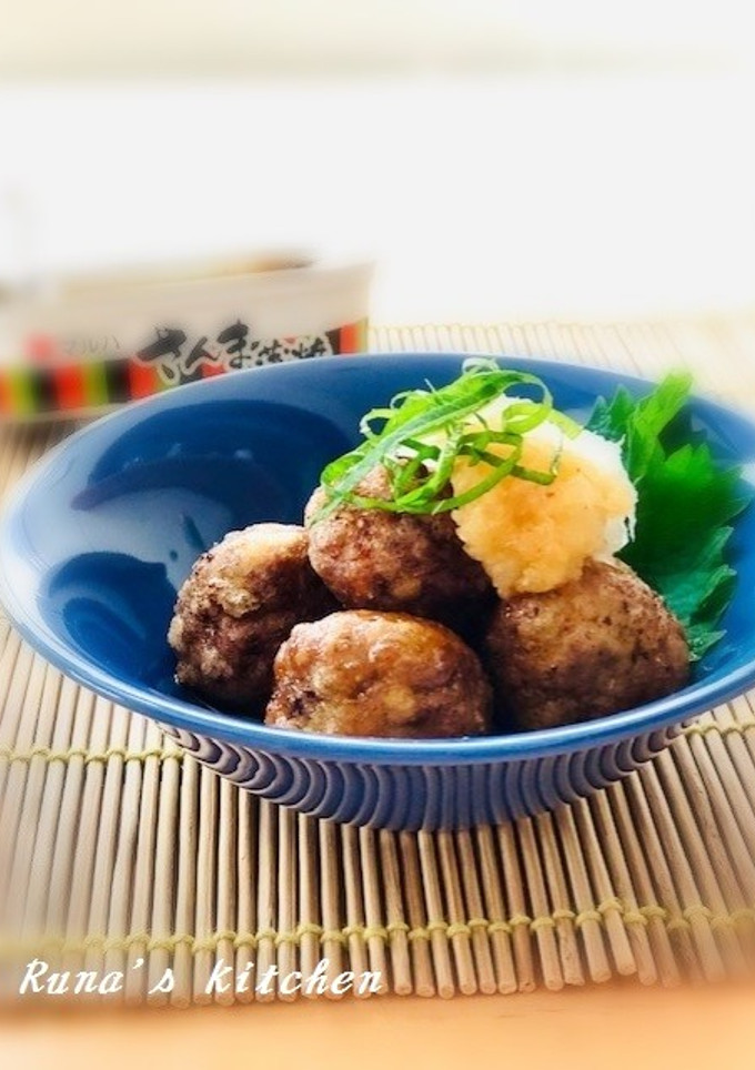 さんま缶DE驚愕の和風おろし肉団子♡-レシピのメイン写真