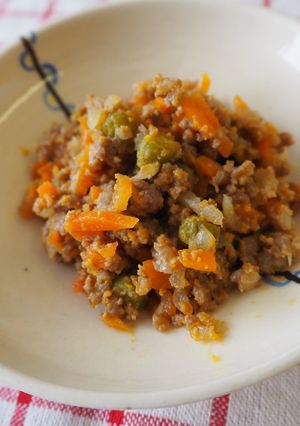 カレー肉そぼろ★神戸市学校給食レシピ-レシピのメイン写真