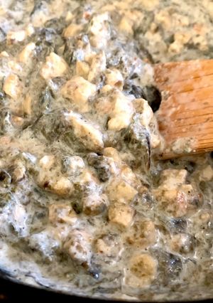 海苔と油揚げの豆乳ソース-レシピのメイン写真