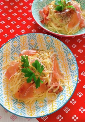 生ハムカルボナーラ-レシピのメイン写真