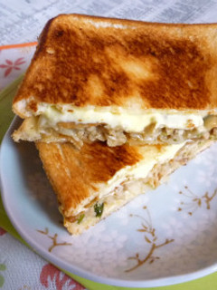 珉珉のせみ餃子&チーズのホットサンド-レシピのメイン写真