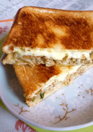 珉珉のせみ餃子＆チーズのホットサンド-レシピのメイン写真