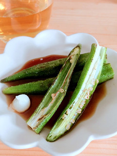 焼おくらのおつまみ♥-レシピのメイン写真