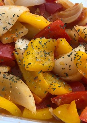 パプリカと新玉のトマト煮込み-レシピのメイン写真