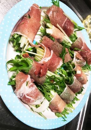 水菜とチーズの生ハム巻き-レシピのメイン写真