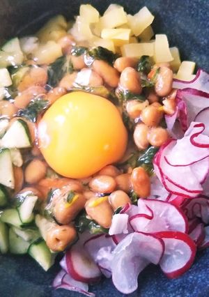 歯ざわりパリパリ☆納豆ご飯-レシピのメイン写真