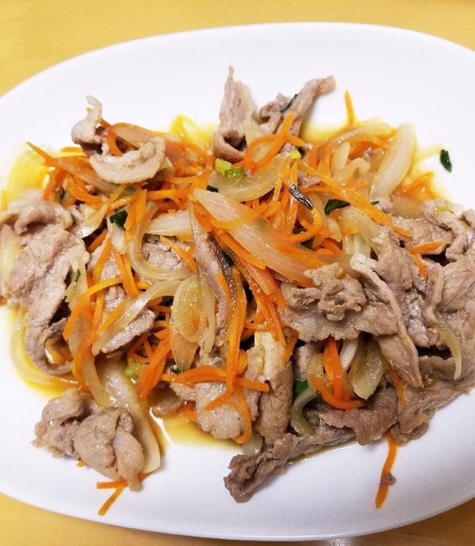暑い日の疲労回復に！豚肉の簡単ポン酢炒め-レシピのメイン写真