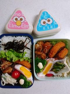 ☆高校生娘と私のお弁当☆46-レシピのメイン写真