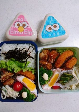 ☆高校生娘と私のお弁当☆46-レシピのメイン写真